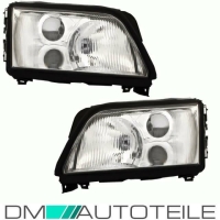 Set Audi A6 C4 Scheinwerfer Klarglas Chrom links &...