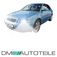 Set Audi A3 8L 8L1 Klarglas Scheinwerfer RE+LI 00-03 H7/H1 + Xenon Look Birnen H7