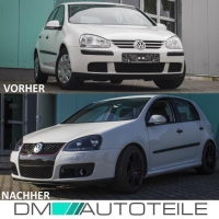 Scheinwerfer Klarglas Schwarz Optik + 2x Osram H7 passt für VW Golf 5 Jetta
