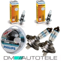 Set Opel Astra H Scheinwerfer RE+LI Schwarz Bj 04-10 H7/H1+ Stellmotoren +4x H7 Philips Birnen