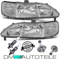 Set Honda Accord VI Klarglas Scheinwerfer rechts...