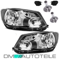 Scheinwerfer SET + H4 Birnen passt für VW Touran GP2...