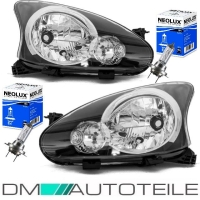 Set Toyota Aigo Scheinwerfer H4 Rechts & Links 05-10...
