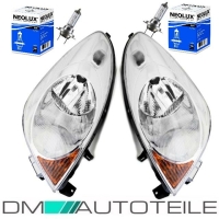 Set Nissan Note Scheinwerfer Rechts Links H4 06-09 mit...