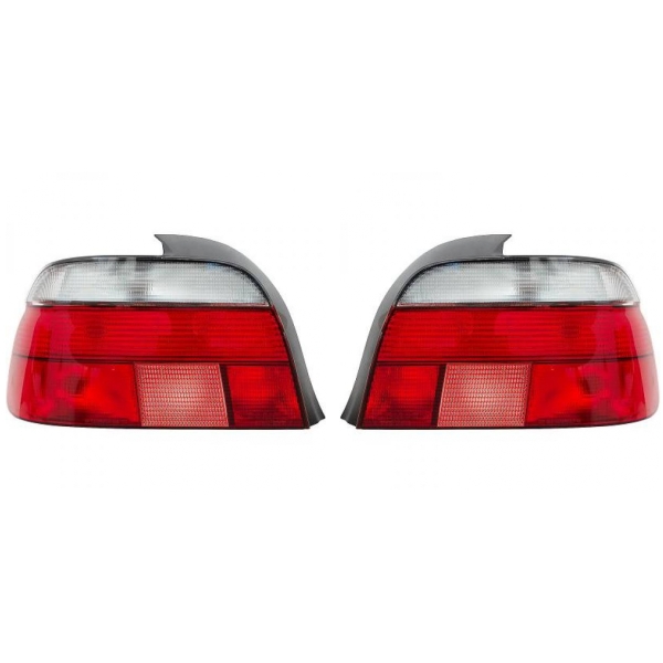 Rückleuchten Heckleuchten Depo / TYC  rot weiss SET passt für BMW 5er E39 95-00