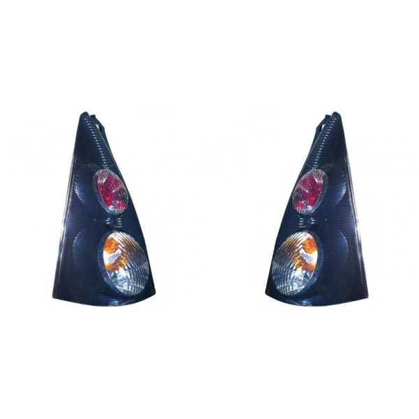 Rückleuchten Heckleuchten Original Depo / TYC schwarz SET passt für Citroen C1 PM ab 05-12