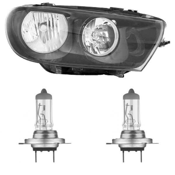 Scheinwerfer Depo H7/H7 rechts passt für VW Scirocco (138) ab Baujahr 08-14 inklusive Leuchtmittel/Birnen