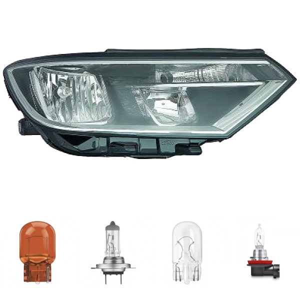 Scheinwerfer H7 Depo links passt für VW Passat (CB2/CB5) ab Baujahr 2014-2019 inklusive Leuchtmittel/Birnen