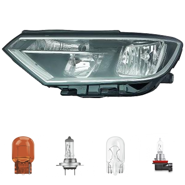 Scheinwerfer H7 Depo rechts passt für VW Passat (CB2/CB5) ab Baujahr 2014-2019 inklusive Leuchtmittel/Birnen