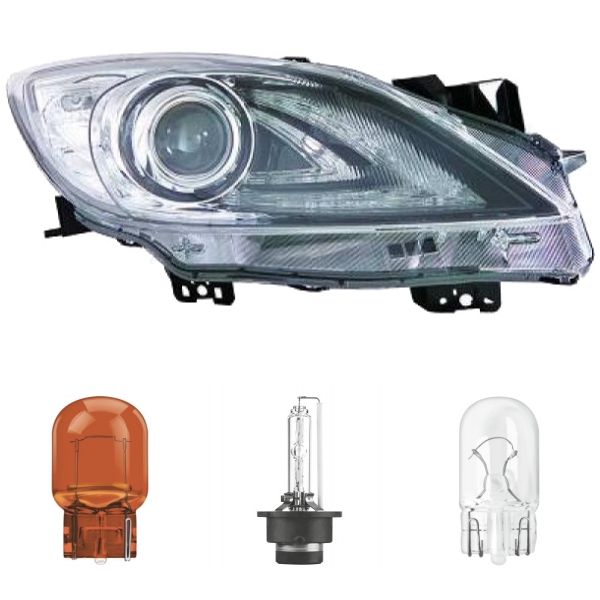 Xenon Scheinwerfer D2S Depo rechts passt für Mazda 3 Stufenheck (BL) ab 09-13 inklusive Leuchtmittel/Birnen