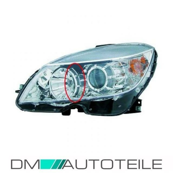 Mercedes W204 Scheinwerfer Links Magneti Marelli 07-09 Halogen H7/H7 + Motor