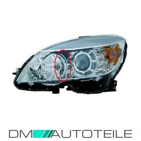 Mercedes W204 Scheinwerfer Links Magneti Marelli 07-11 Halogen H7/H7