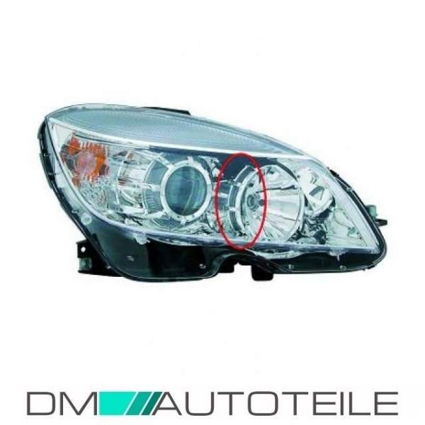 Mercedes W204 Scheinwerfer Rechts Magneti Marelli 07-08/07 Halogen H7/H7