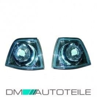 Designblinker Frontblinker Set Klarglas Chrom passend...