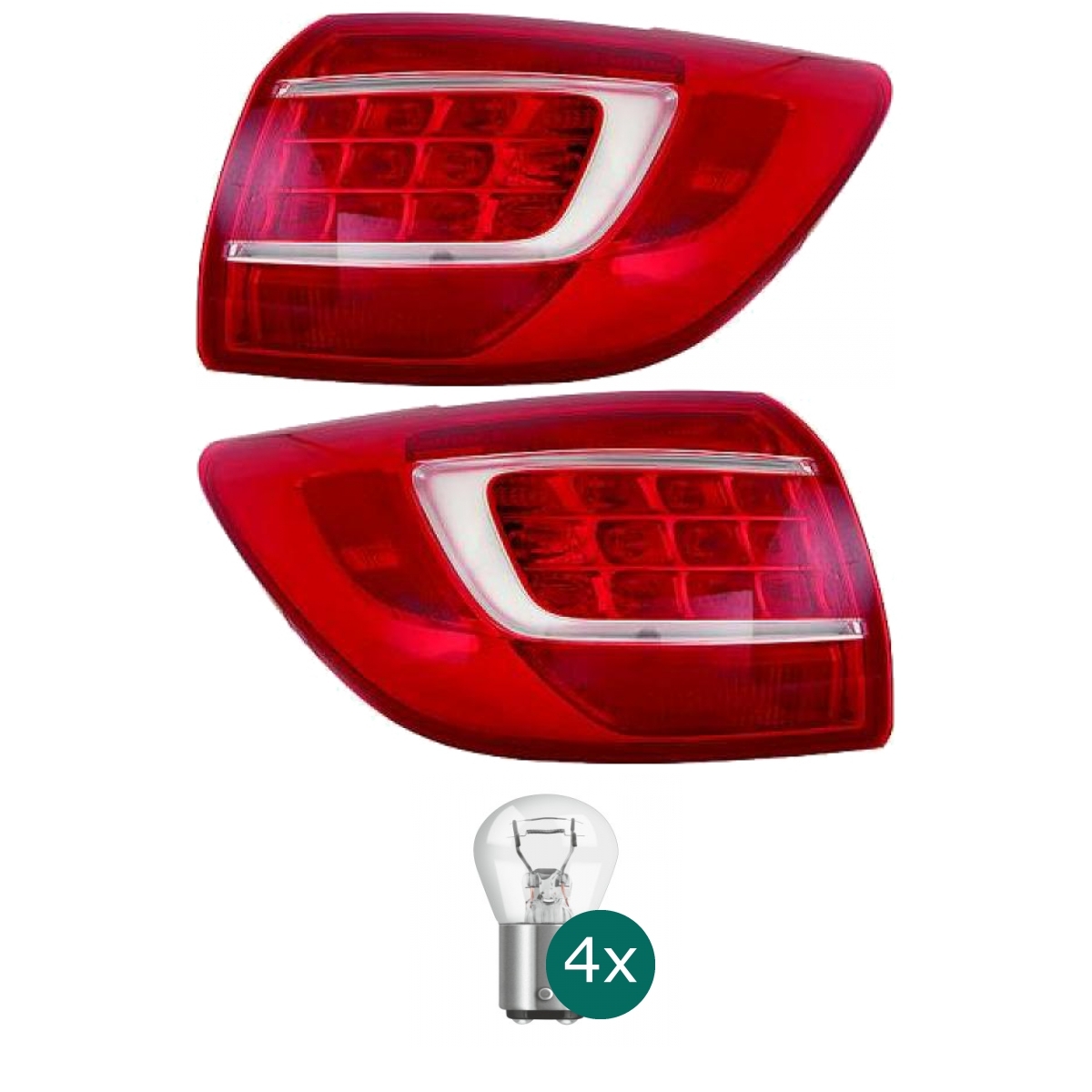 Original Depo / TYC Rückleuchte links passt für Kia Sportage (SL) ab  10-14 inklusive Leuchtmittel/Birnen