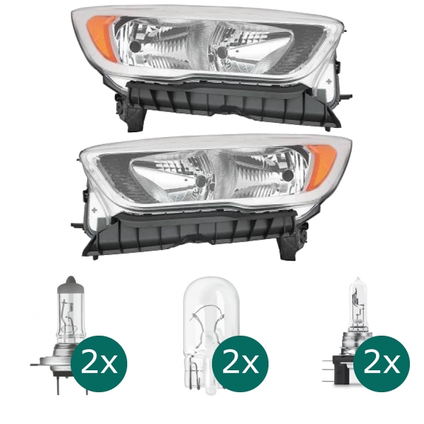 Scheinwerfer H15/H7 Depo links passt für Ford Kuga II (DM2) Facelift ab 16-20 inklusive Leuchtmittel/Birnen