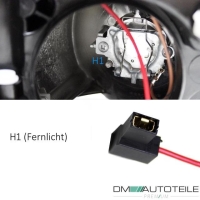 SET Peugeot 207 Scheinwerfer Links & Rechts Halogen + inklusive Birnen SET 06-09 mit LWR