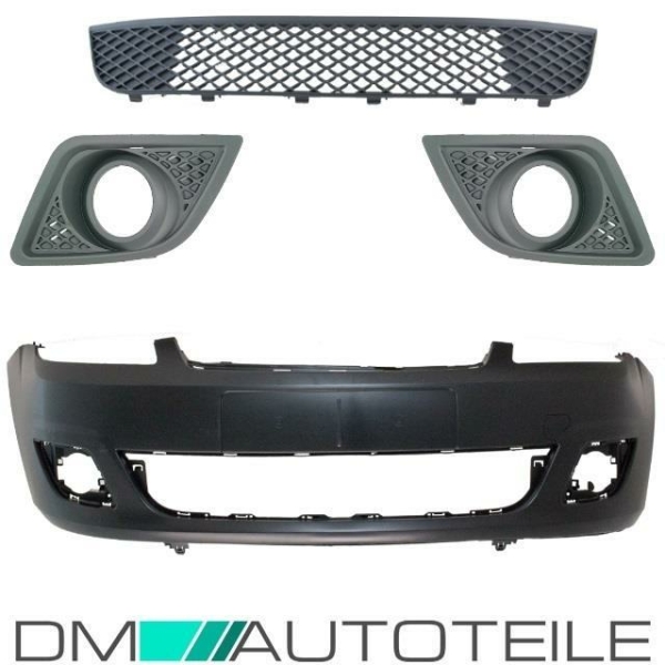 Set Ford Fiesta V 5 JB JH Stoßstange vorne Bj 05-08 + Stoßstangengitter komplett für Nebel