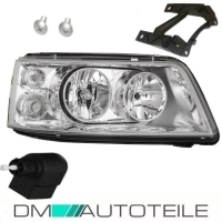 Scheinwerfer Rechts passt für VW T5 Multivan Transporter H7/H1 Chrom Klarglas