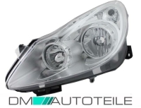 Opel Corsa D Halogen Scheinwerfer 8-Pin Links H7/H1...