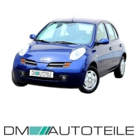 Nissan Micra K12 Scheinwerfer rechts Chrom Bj 03-07 H4 Fassung