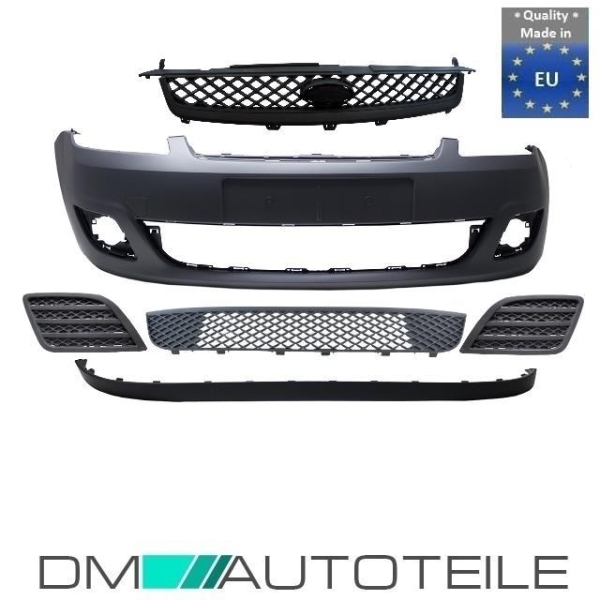 SET Ford Fiesta V 5 JB JH Stoßstange vorne + Stoßstangengitter SET+ Spoiler Bj 05-08