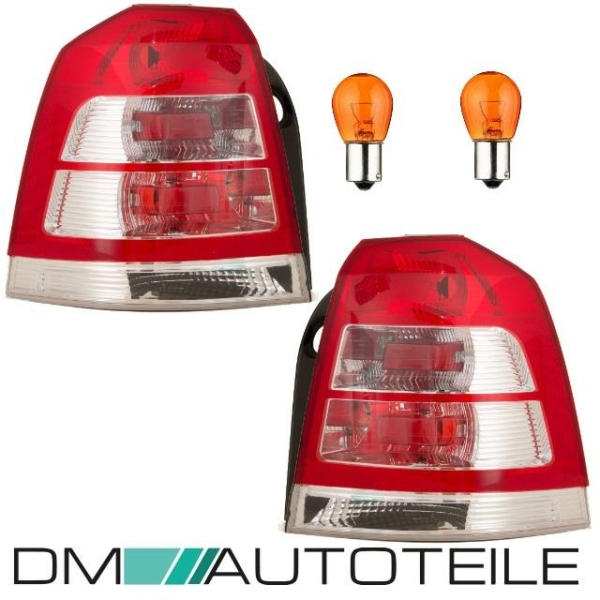 Set Opel Zafira Rückleuchten Set Rechts & Links Rot-Weiß Facelift 08-12