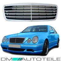 für Mercedes E-Klasse W210 Kühlergrill 99-02 Avantgarde Optik Chrom Mopf