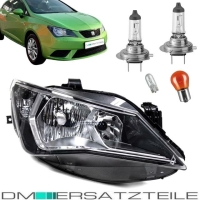 SET Seat Ibiza 6J Scheinwerfer Rechts Klarglas Chrom...