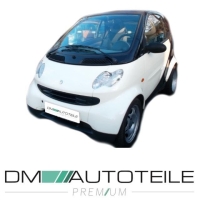 SET Smart Fortwo Cabrio Coupe 450 Mittelstück vorne+  Frontspoiler+ Kühlergitter +Kotflügel 03-07