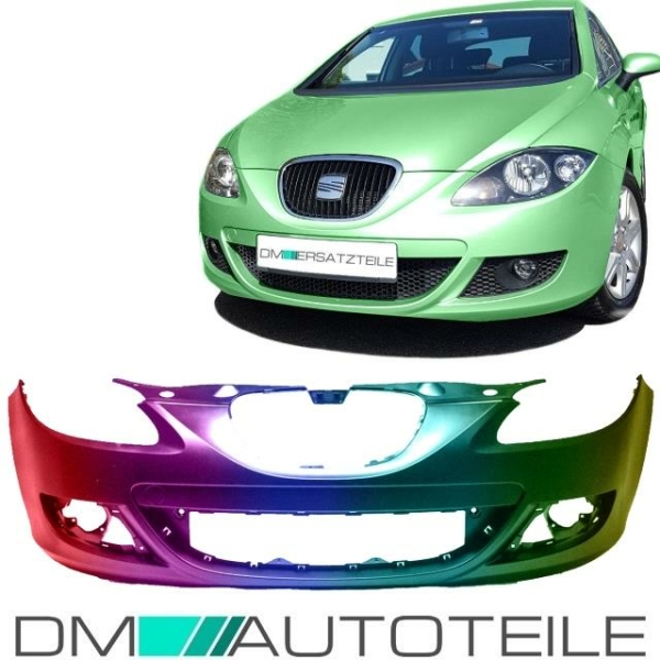 Seat Leon 1P 1P1 Stoßstange vorne Bj 05-09 ohne PDC/SRA LACKIERT