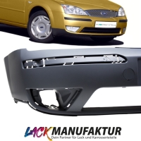 Set Lackiert Ford Mondeo Frontstoßstange Bj 04-07 ohne SRA mit Löcher für Nebelscheinwerfer grundiert