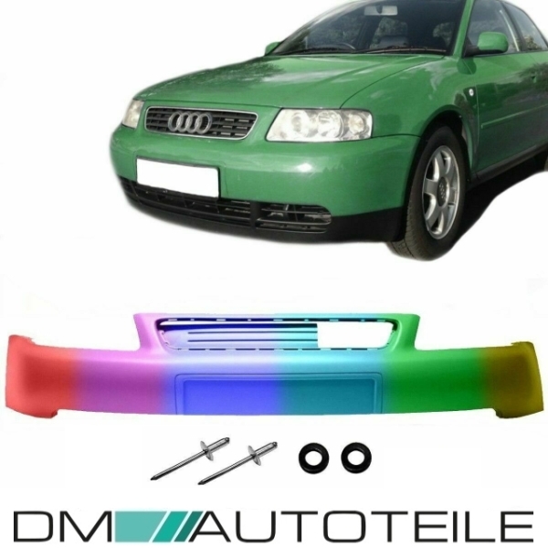 Set Lackiert Audi A3 8L 8L Stoßstange vorne Bj 96-03 grundiert ohne SRA