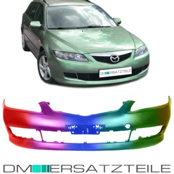 Set Lackiert Mazda 6 Frontstoßstange Bj 05-07 grundiert ohne PDC