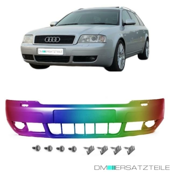 Set Lackiert Audi A6 4B Limousine Avant Stoßstange vorne + Schrauben 01-04 für SRA