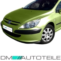 SET Peugeot 307 Bj. 01-05 Stoßstange vorne LACKIERT + Kühlergrillblende + Gitter unten