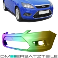 SET Ford Focus II DA Facelift Stoßstange vorne 2007- 2011 für Nebel ohne SRA/PDC LACKIERT