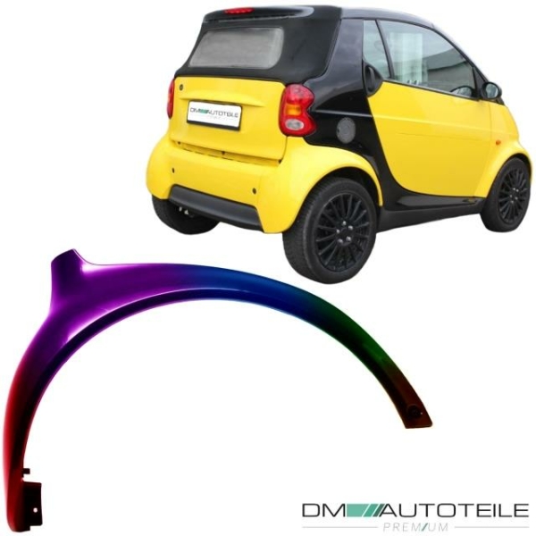 Smart Fortwo Cabrio 450 Kotflügel hinten rechts Seitenverkleidung EU Ware 98-07 LACKIERT