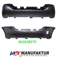 LACKIERT & NEU Smart Fortwo 453 Stoßstange hinten Heckstoßstange PREMIUM Bj. 14-