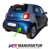 LACKIERT & NEU Smart Forfour 453 Stoßstange Hinten + Abdeckung Zughacken Bj.14-