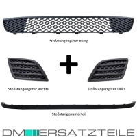 Set Ford Fiesta V 5 JB JH Stoßstange vorne LACKIERT Bj 05-08 + Stoßstangengitter komplett mit Spoilerlippe