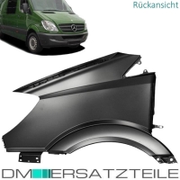 SET Mercedes Sprinter Pritsche Kasten (906) Kotflügel Fender rechts 2006-2013 LACKIERT