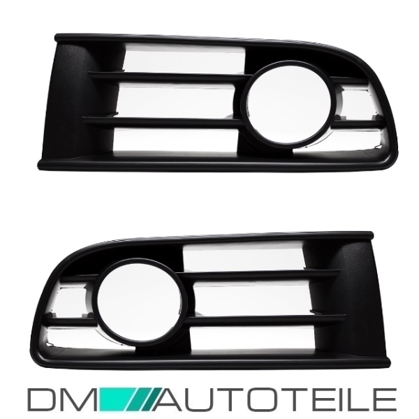 Set für VW Polo 9N Gitterset Stoßstange vorne Links + Rechts für Nebel Bj 01-05