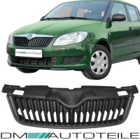 Passt für Skoda Roomster Fabia 5J (542) Facelift Kühlergrill schwarz ab Baujahr 2010-2015