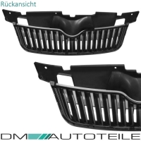 Passt für Skoda Roomster Fabia 5J (542) Facelift Kühlergrill schwarz ab Baujahr 2010-2015