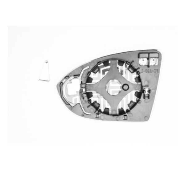 Spiegelglas rechts beheizbar konvex für VW Golf Sportsvan VII AM1 AN1 Touran 5T1