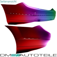 Set LACKIERT Mercedes C-Klasse W204 07-11 Stoßstange hinten grundiert für PDC Elegance / Avantgarde