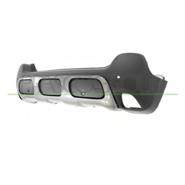 Stoßstange hinten genarbt montagefertig PDC für Citroën C3 Aircross II Van