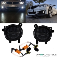 Set LED Nebelscheinwerfer Smoke Schwarz passt für BMW F20 F21 F30 F31 F32 F33 F36