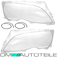 Scheinwerferglas SET + PVC Werkzeug passt für BMW E46 Limousine Touring Facelift